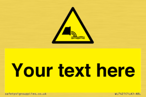 Custom Warning sewage effluent outfall